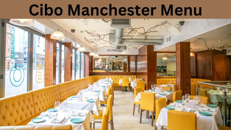 Cibo Manchester Menu