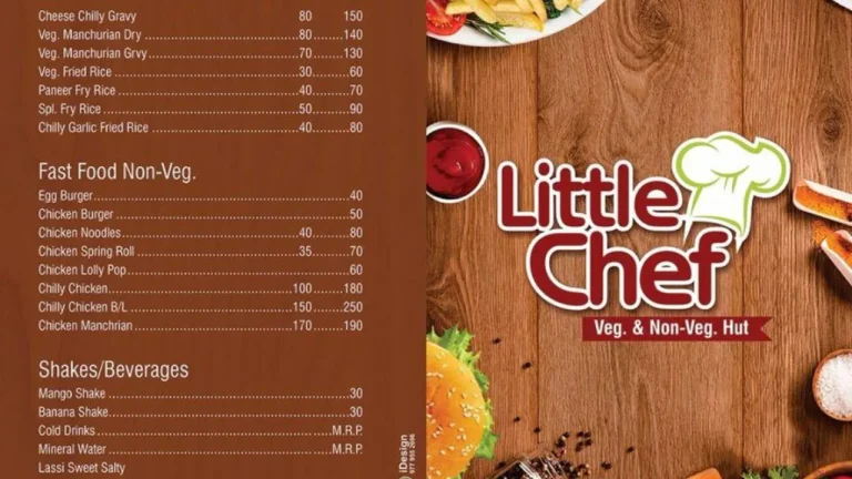 Little Chef Menu