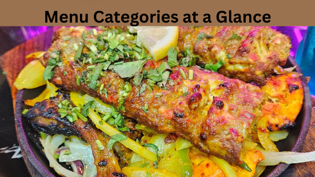 Menu Categories at a Glance