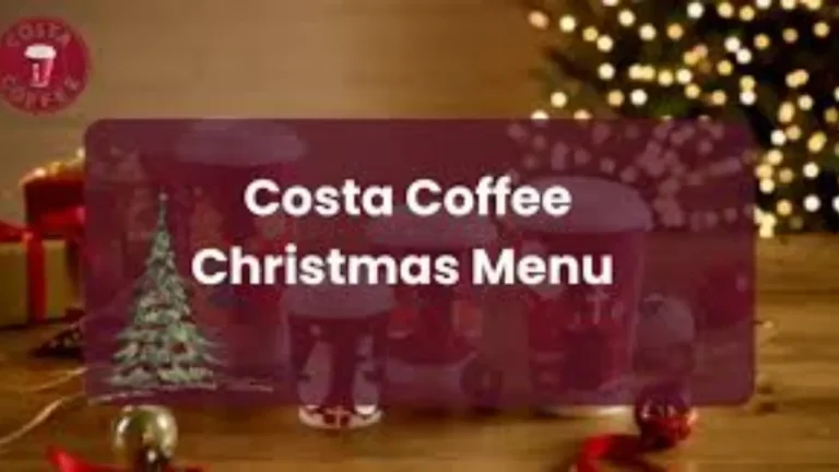 Costa Christmas Menu