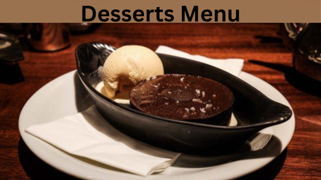 Desserts Menu