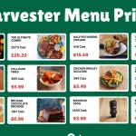 Harvester Menu