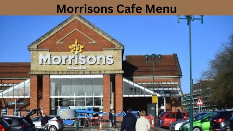 Morrisons Cafe Menu