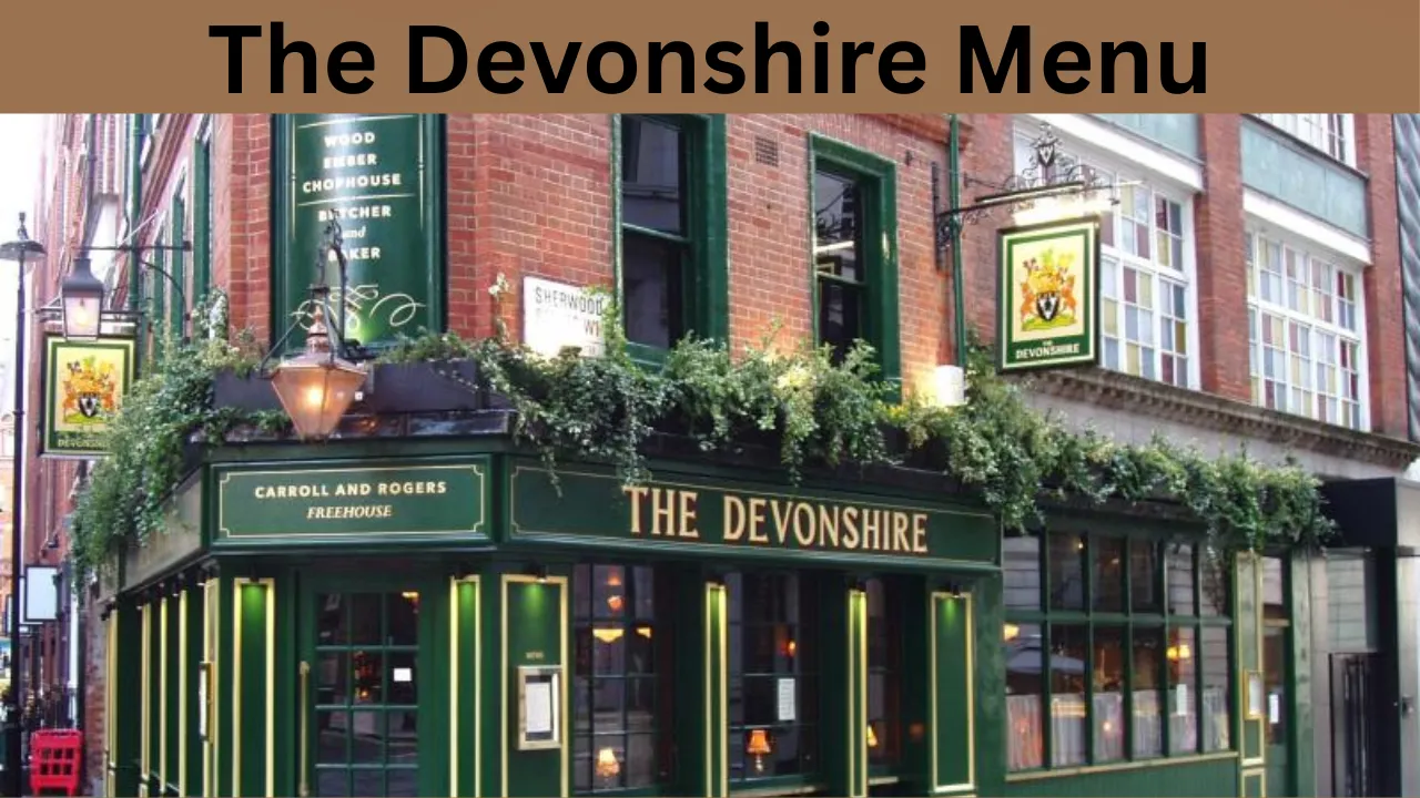 The Devonshire Menu