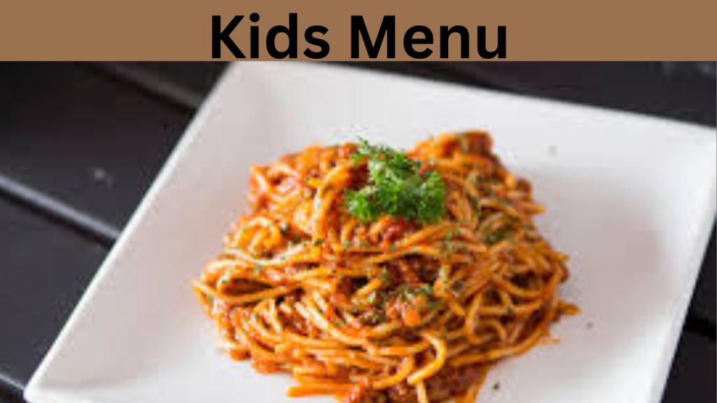 Kids Menu
