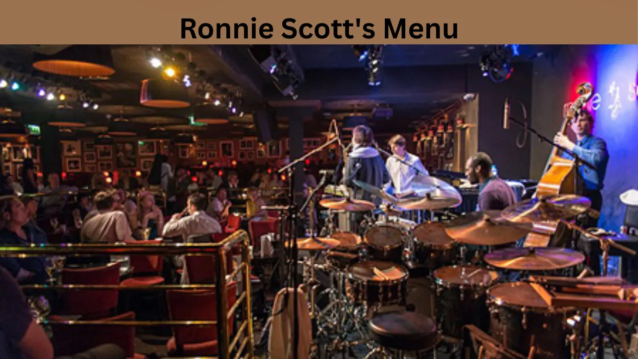 Ronnie Scott's Menu