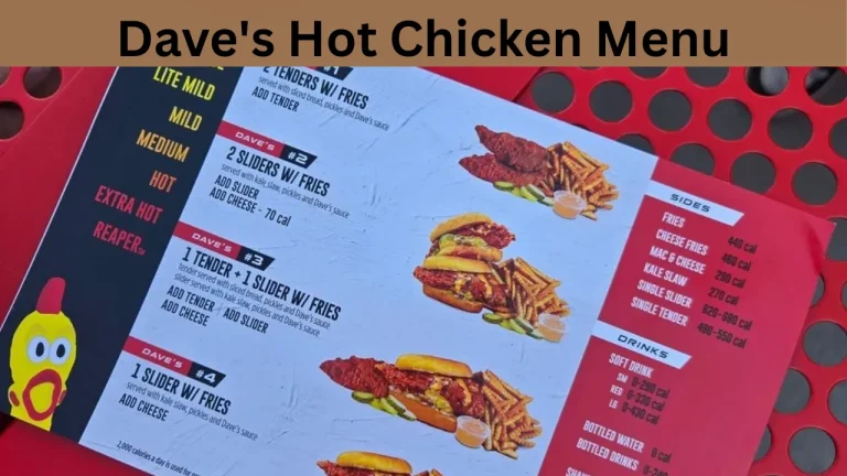 Dave’s Hot Chicken Menu
