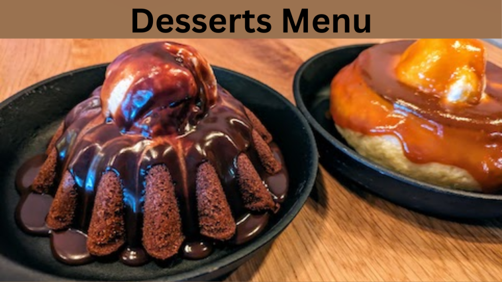 Desserts Menu