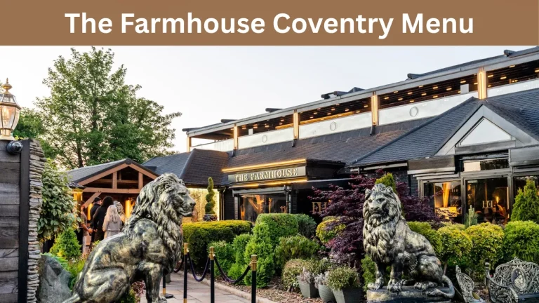 The Farmhouse Coventry Menu