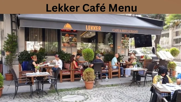 Lekker Café Menu