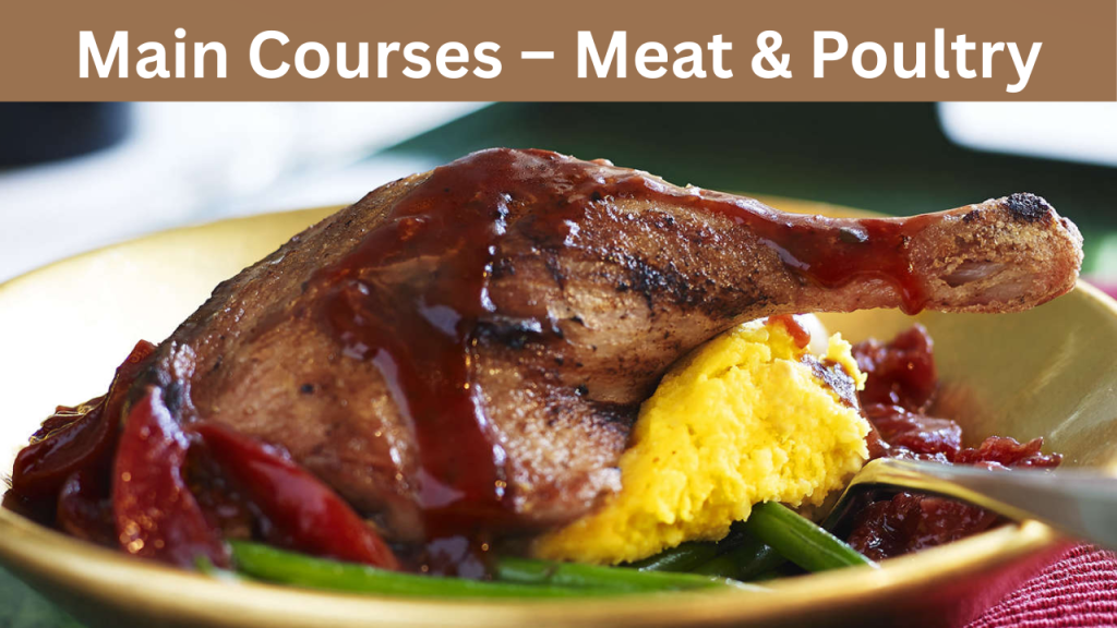 Main Courses – Meat & Poultry