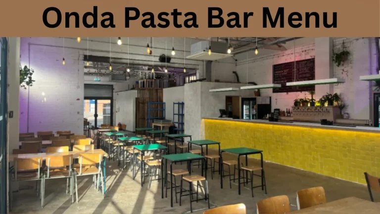 Onda Pasta Bar Menu
