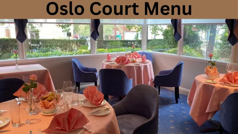 Oslo Court Menu