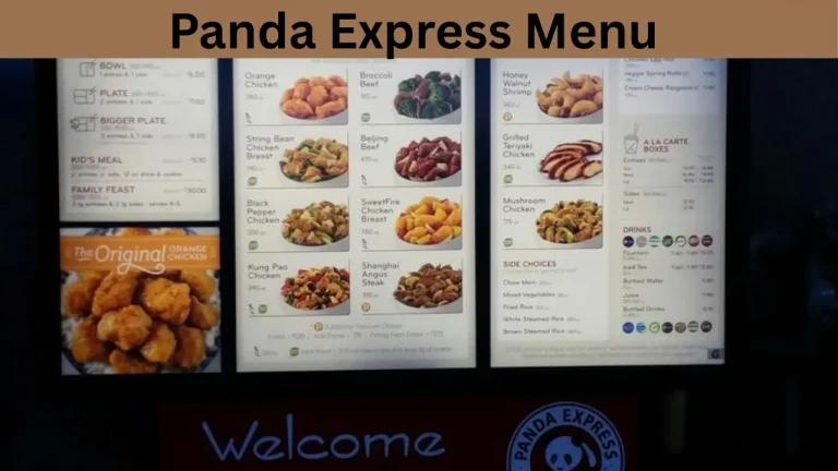 Panda Express Menu