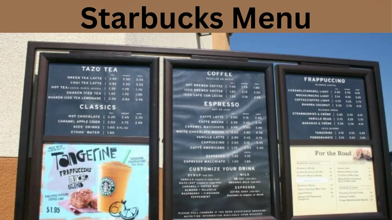 Starbucks Menu