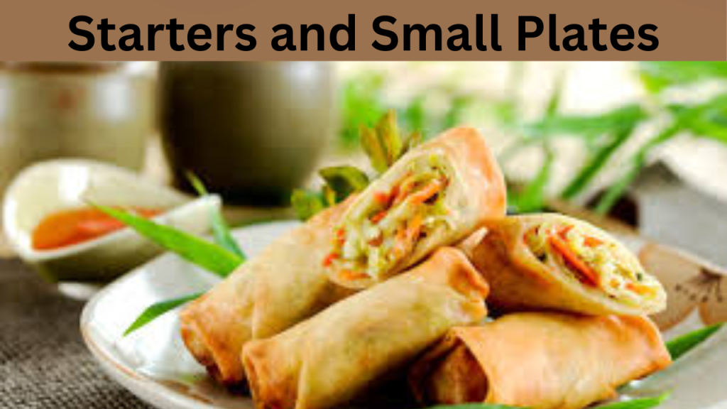 Starters and Small Plates