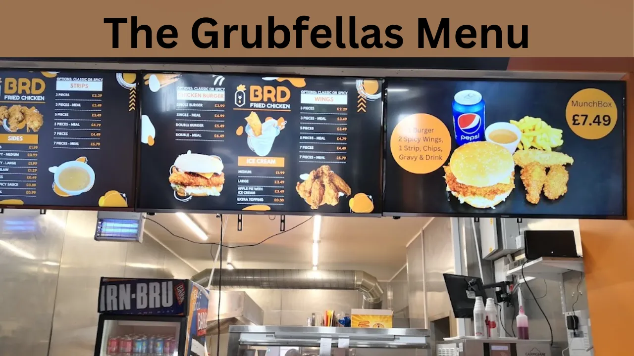 The Grubfellas Menu