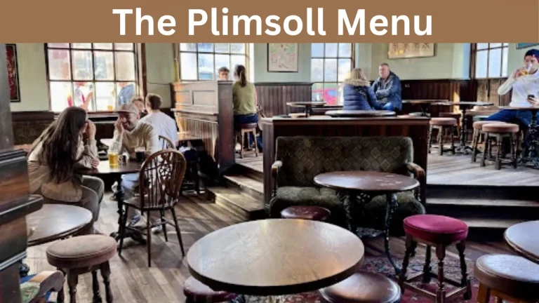 The Plimsoll Menu