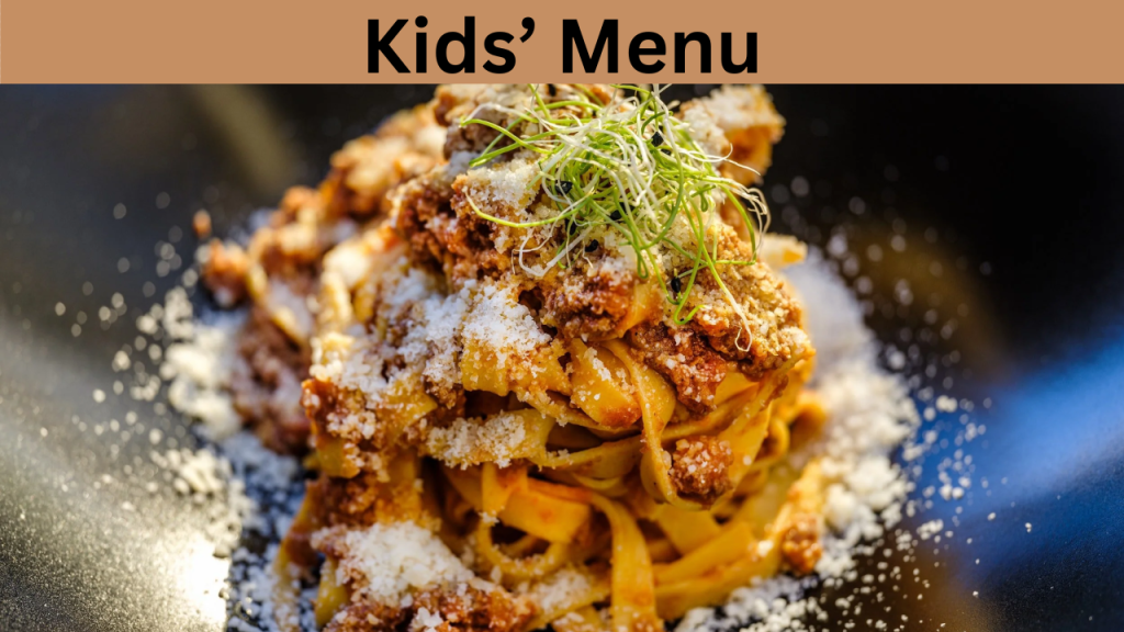 Kids’ Menu