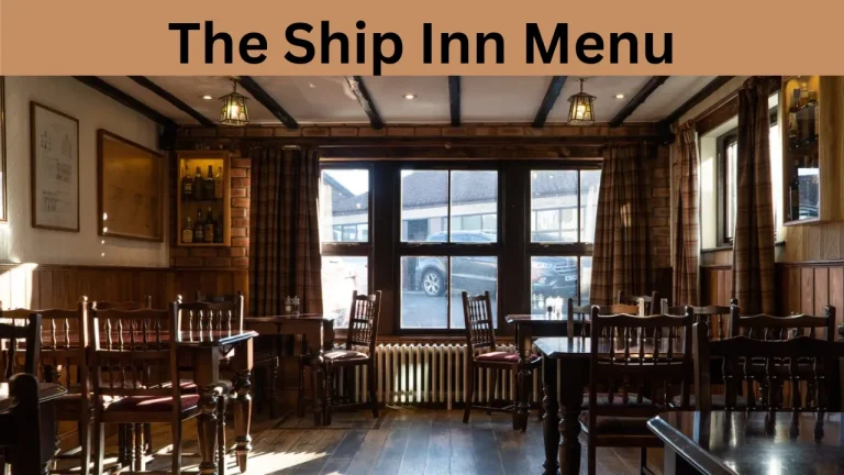 The Ship Inn Menu