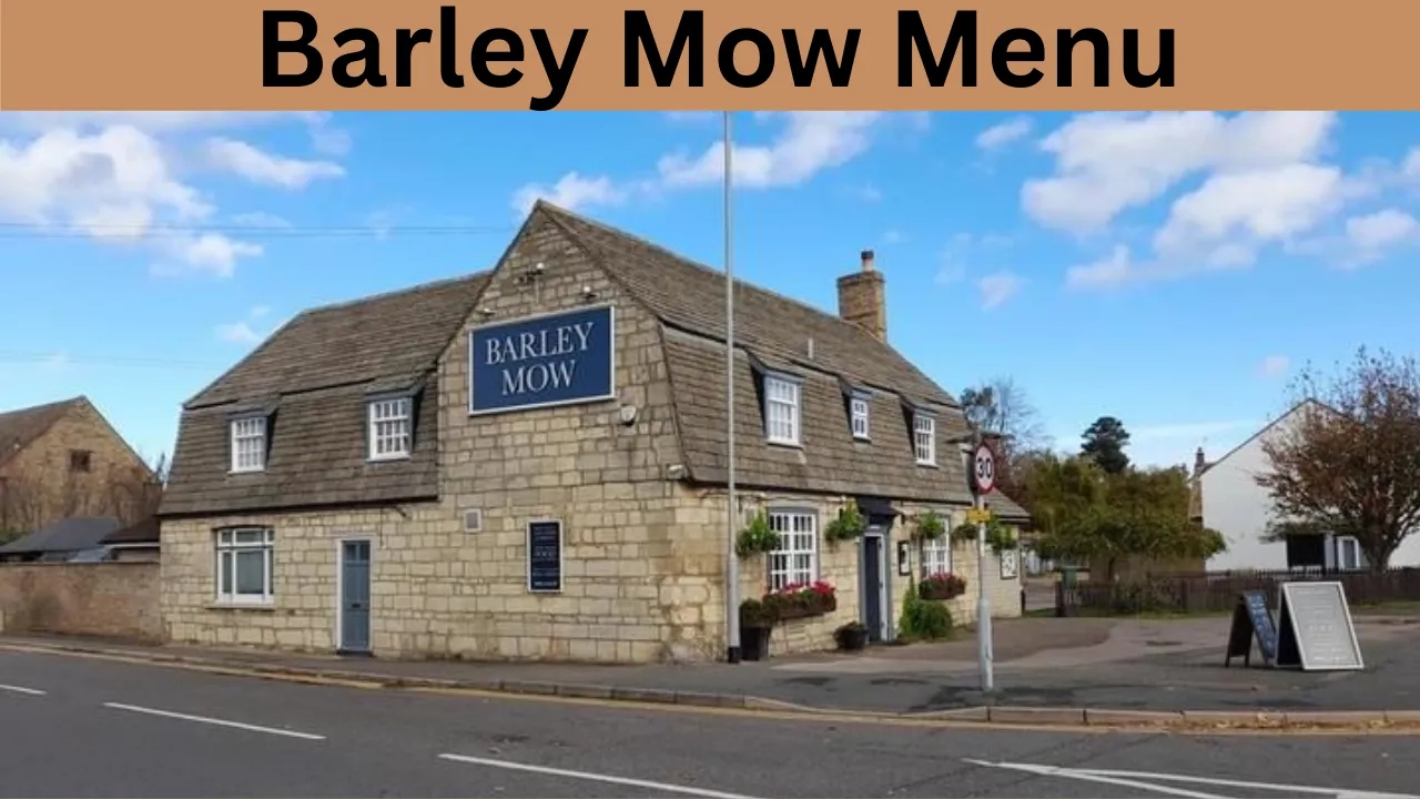 Barley Mow Menu