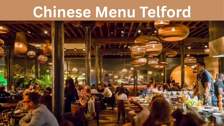 Chinese Menu Telford